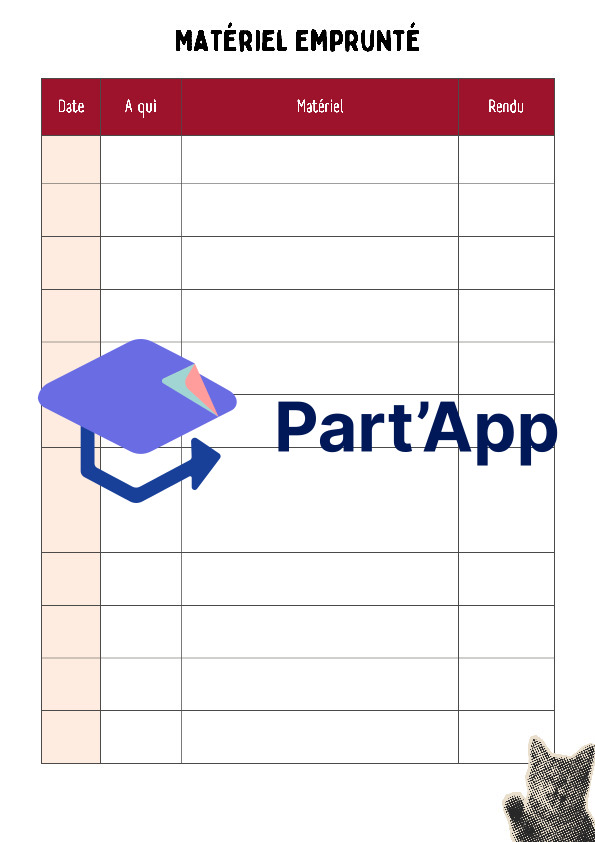 Part'App | teacher planner 26-27